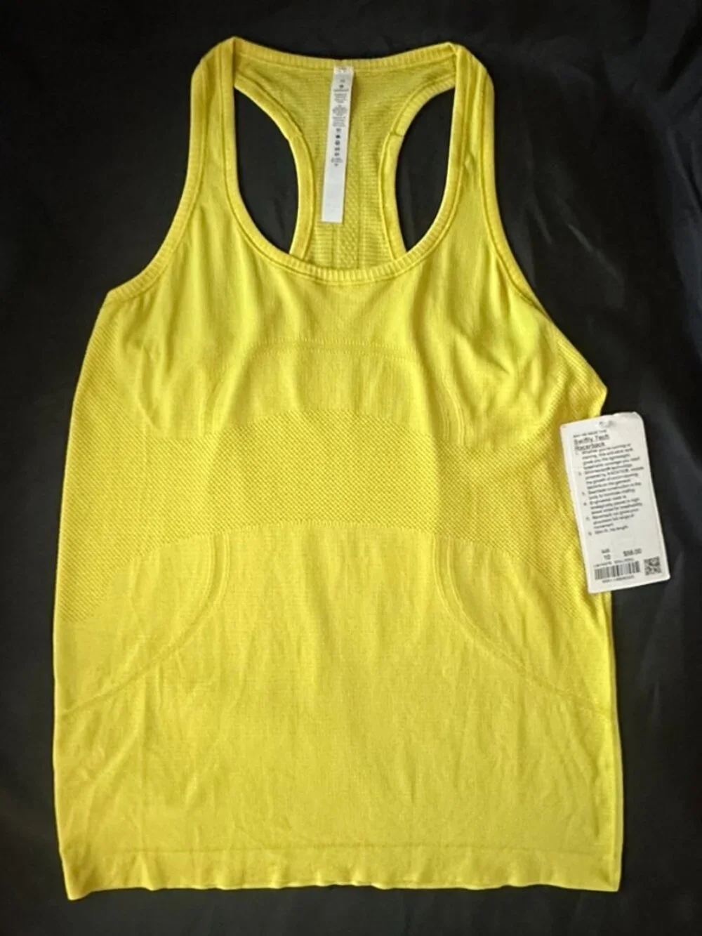 lululemon athletica Swiftly Tech Racerback Yellow Size 10 NWT